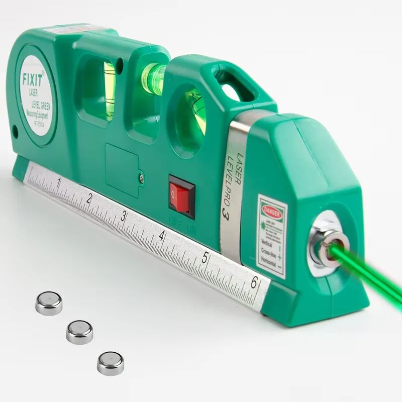 Multipurpose Laser Level Line Tool  Cross Line Laser With 8 Ft Measuring Tape  Standard Level Kit 12