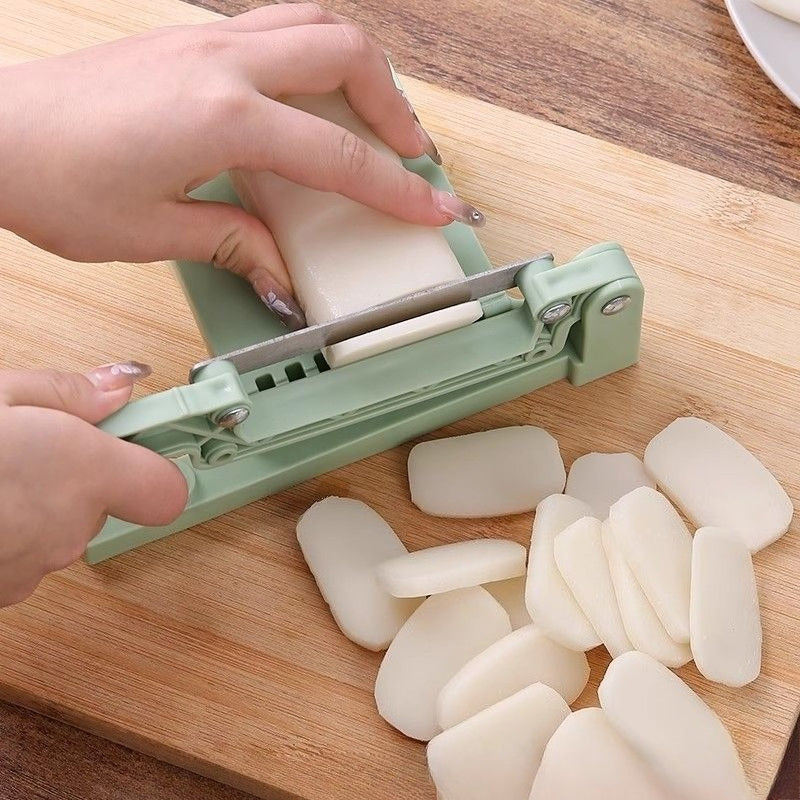 Stainless Steel Rice Cake Slicing Knife, Mini Tool for Cutting Rice Cakes Quickly, Home Dining Table Slicer