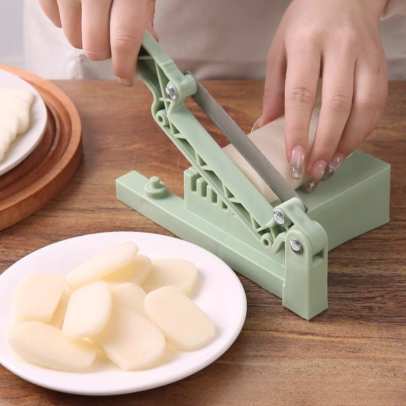 Stainless Steel Rice Cake Slicing Knife, Mini Tool for Cutting Rice Cakes Quickly, Home Dining Table Slicer