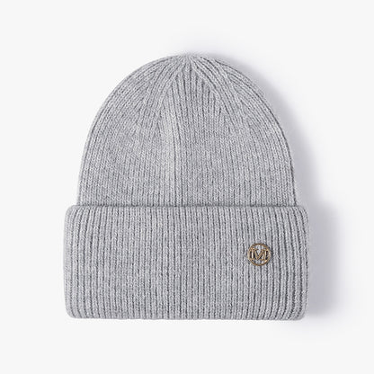Soft Knit Beanie Warm Rabbit Fur Womens Winter Hats Slouchy Cap Solid Color Casual Outdoor Fashion  9