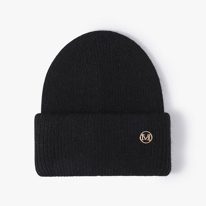 Soft Knit Beanie Warm Rabbit Fur Womens Winter Hats Slouchy Cap Solid Color Casual Outdoor Fashion  12
