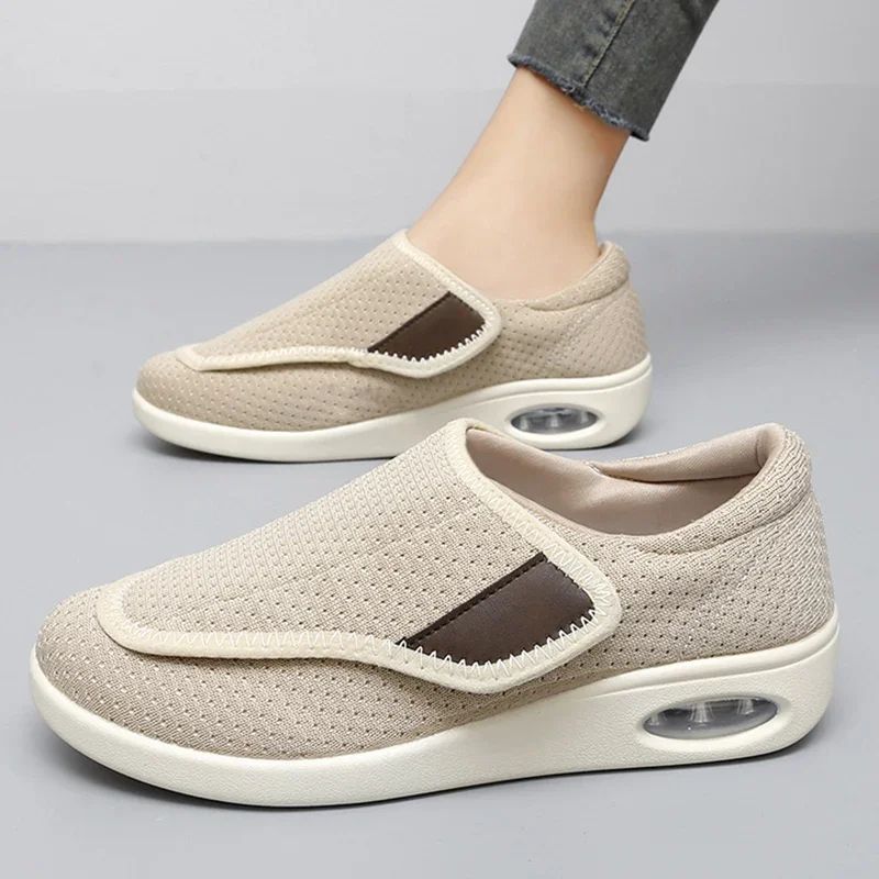 Casual Orthopedic WideFit Walking Shoes  Soft Adjustable Comfort Shoes For Swollen Feet  Diabetic S