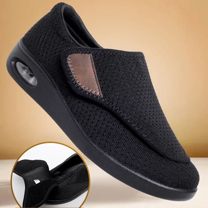 Casual Orthopedic WideFit Walking Shoes  Soft Adjustable Comfort Shoes For Swollen Feet  Diabetic S