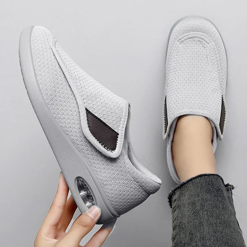 Casual Orthopedic WideFit Walking Shoes  Soft Adjustable Comfort Shoes For Swollen Feet  Diabetic S