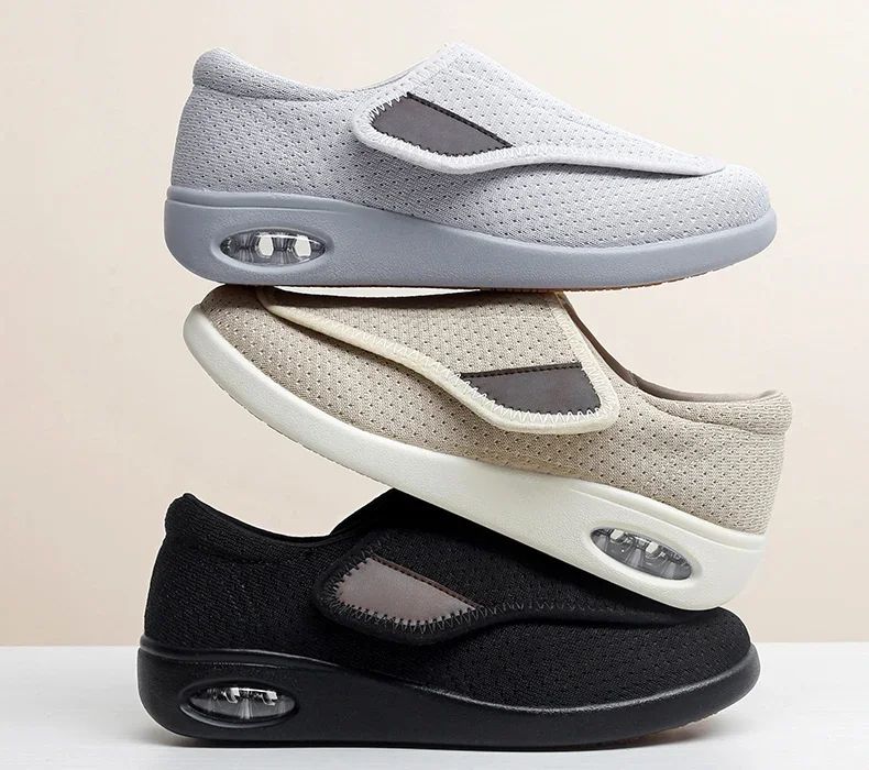 Casual Orthopedic WideFit Walking Shoes  Soft Adjustable Comfort Shoes For Swollen Feet  Diabetic S