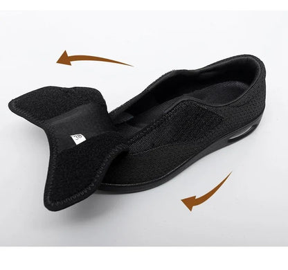 Casual Orthopedic WideFit Walking Shoes  Soft Adjustable Comfort Shoes For Swollen Feet  Diabetic S