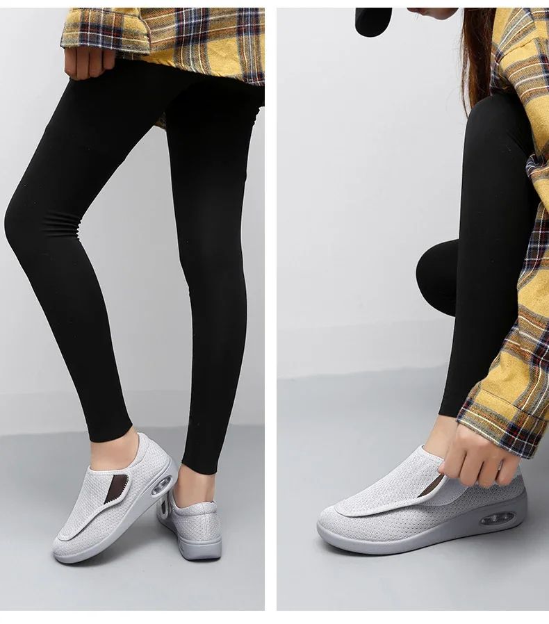 Casual Orthopedic WideFit Walking Shoes  Soft Adjustable Comfort Shoes For Swollen Feet  Diabetic S