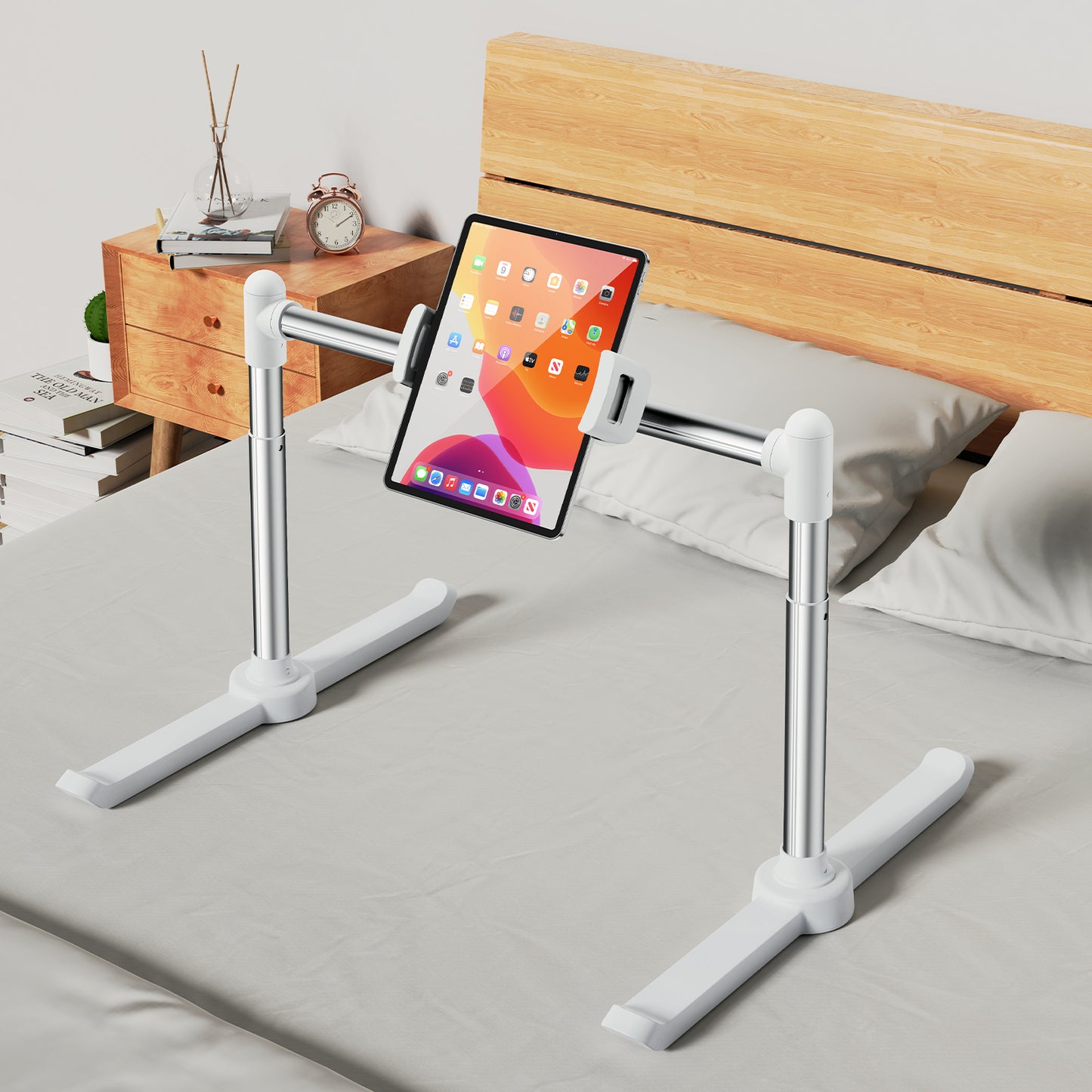 Bed Sofa Phone Holder, Adjustable Tablet Pad Stand, Fold able Desktop Bracket, Lazy Bracket Phone Clip Holder