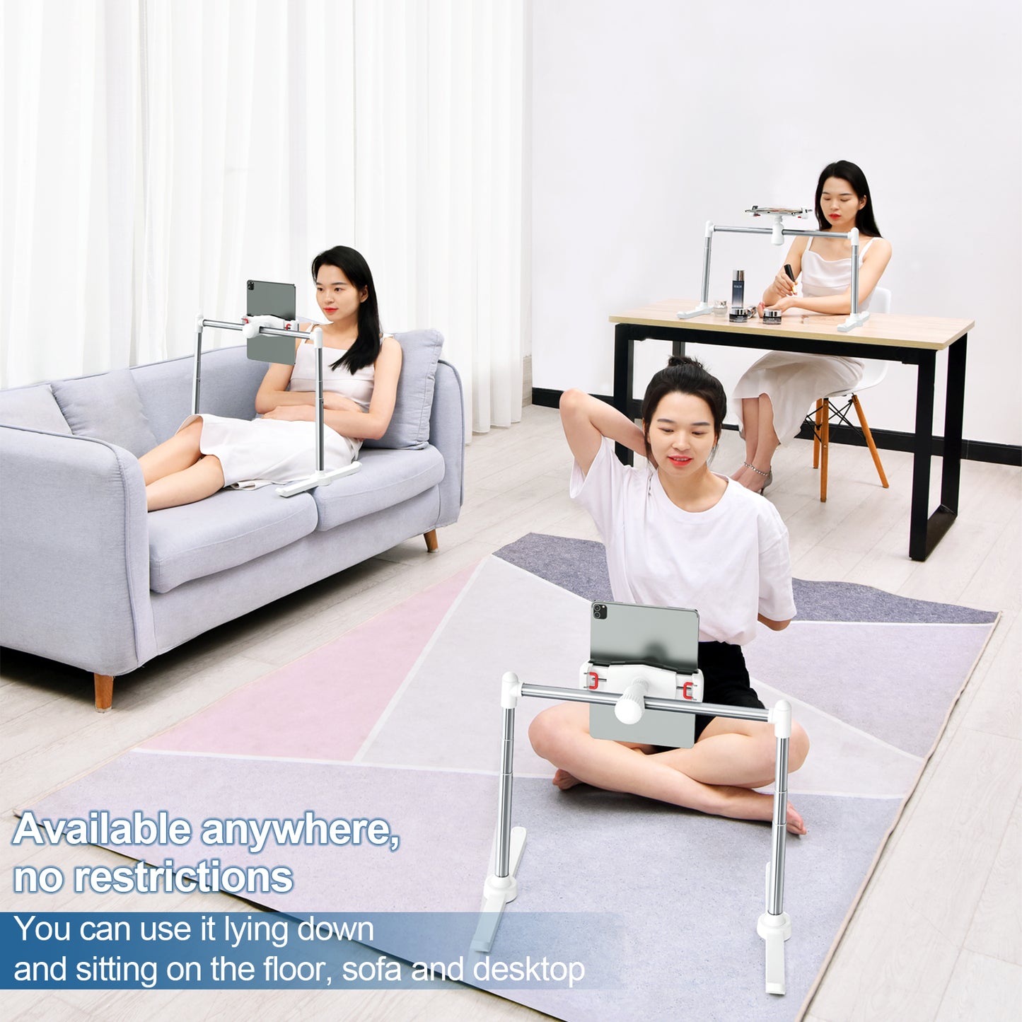 Bed Sofa Phone Holder Adjustable Tablet Pad Stand Fold Able Desktop Bracket Lazy Bracket Phone Clip 4