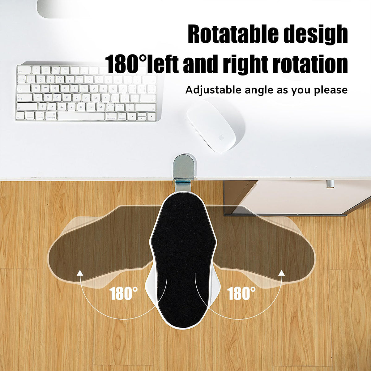 Computer Arm Support Bracket For Office Desk With Wrist Rotation 5