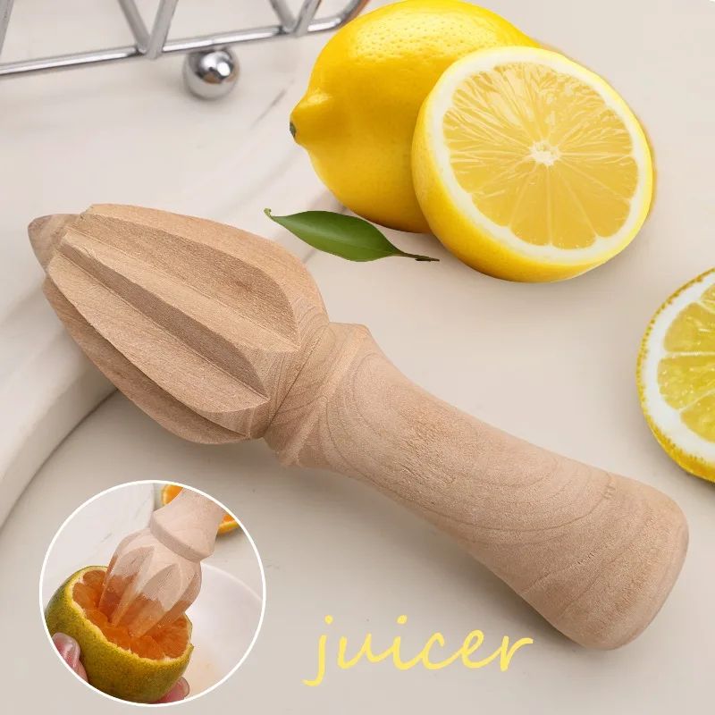 Wooden Citrus Reamer  Manual Lemon  Orange Hand Juicer Portable Mini Fruit Squeezer Kitchen Gadget 1