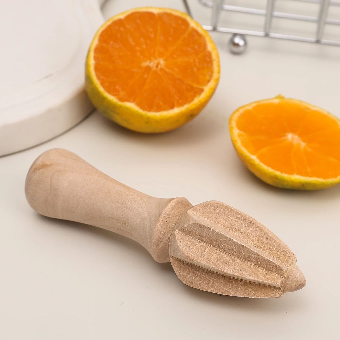 Wooden Citrus Reamer  Manual Lemon  Orange Hand Juicer Portable Mini Fruit Squeezer Kitchen Gadget 7
