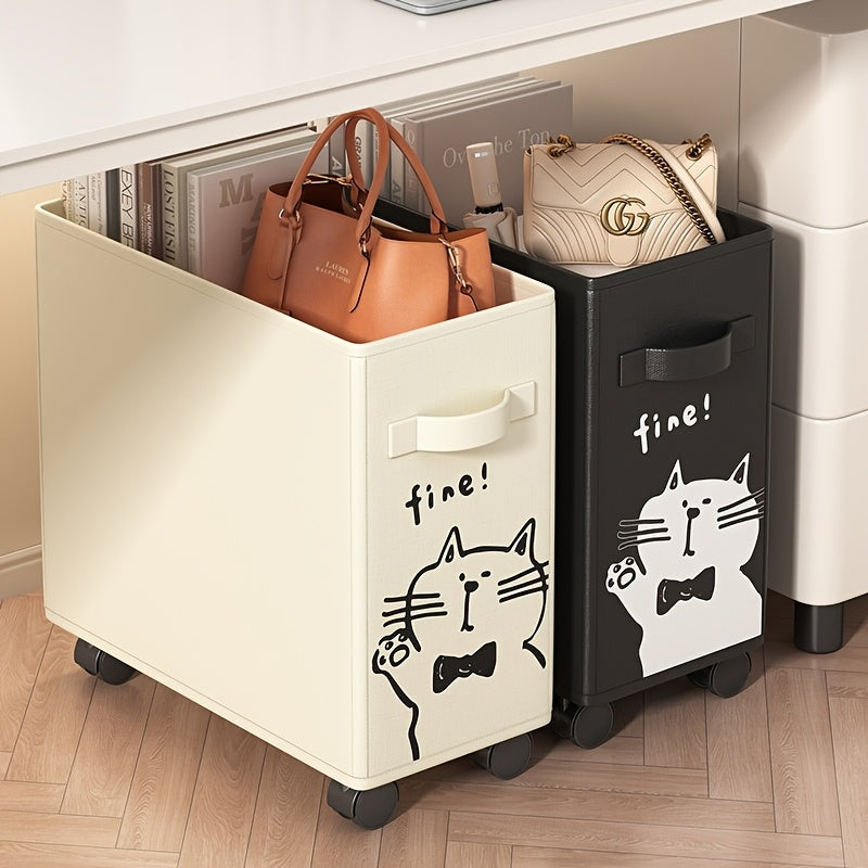 Under table Rolling Storage Cart, Essential for Mobile Office Organization, Perfect Gift for Mother's Day, Father Day