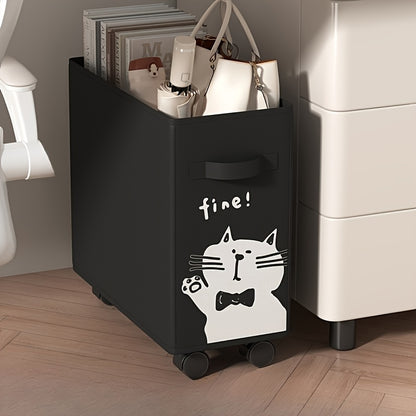 Under Table Rolling Storage Cart Essential For Mobile Office Organization Perfect Gift For Mothers  3