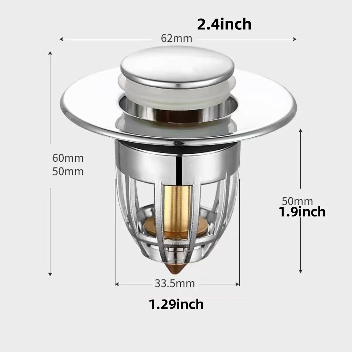 Universal Pop Up Sink Drain Plug Filter With Hair Catcher 4