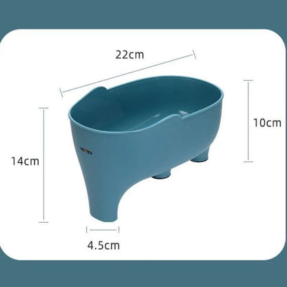 ElephantShaped Kitchen Sink Filter Basket  DryWet Separation Drain Strainer  Hanging Vegetable Wash 7