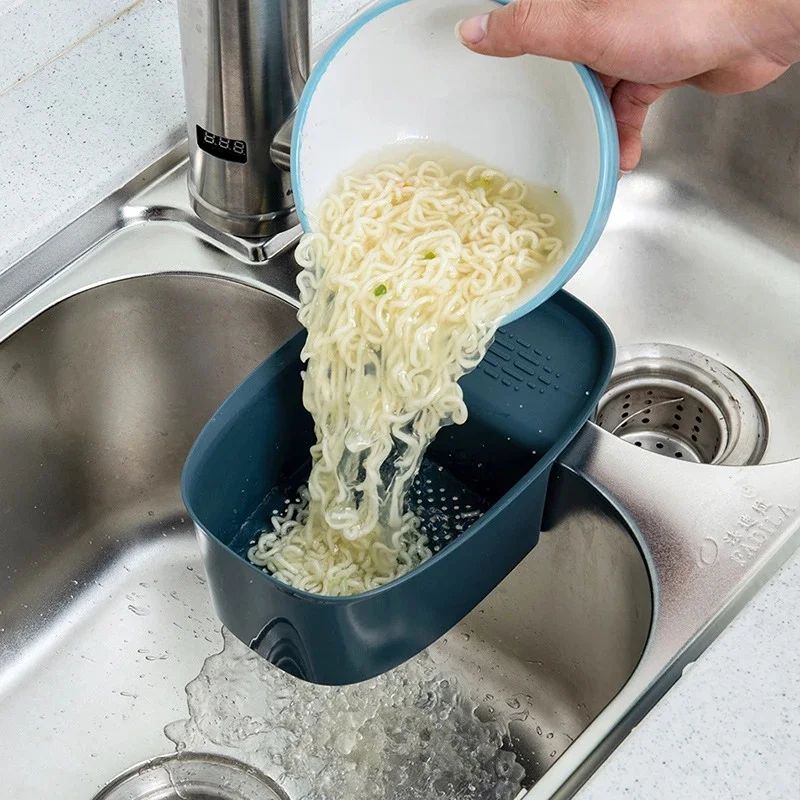 ElephantShaped Kitchen Sink Filter Basket  DryWet Separation Drain Strainer  Hanging Vegetable Wash 13
