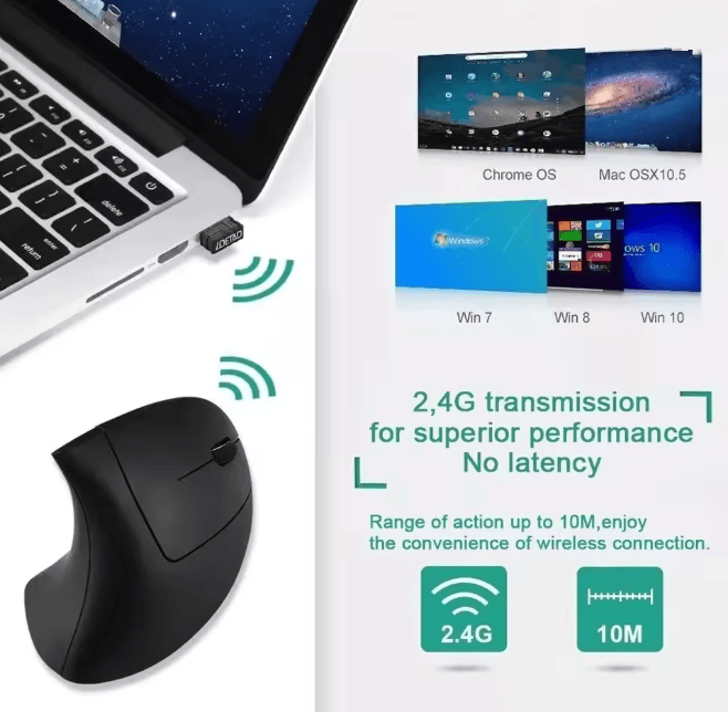 ErgoWave Wireless Vertical Mouse 4