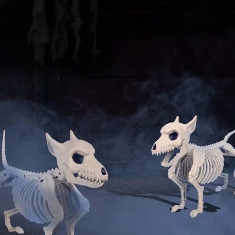 Halloween Little Wolf Skeleton Decoration  Creative IndoorOutdoor Animal Skeleton Home  Garden Orna 1