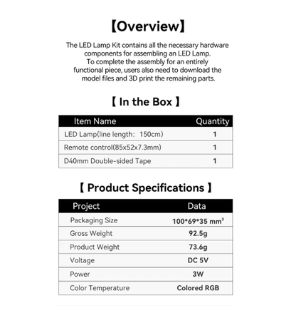 BambuLab Led Light Kit Upgrade 2
