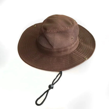 Summer Mesh Outdoor Fishing Hat  Breathable Lightweight Sun Protection Fisherman Hat 7 Colors 2