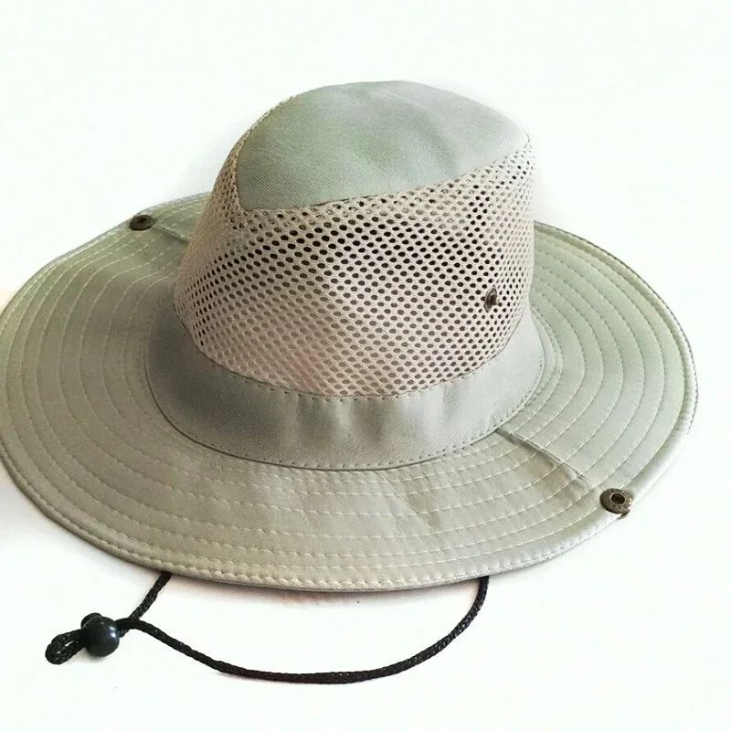 Summer Mesh Outdoor Fishing Hat  Breathable Lightweight Sun Protection Fisherman Hat 7 Colors 10