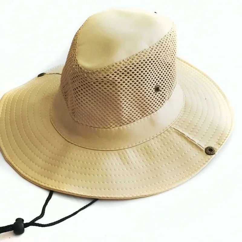 Summer Mesh Outdoor Fishing Hat  Breathable Lightweight Sun Protection Fisherman Hat 7 Colors 11