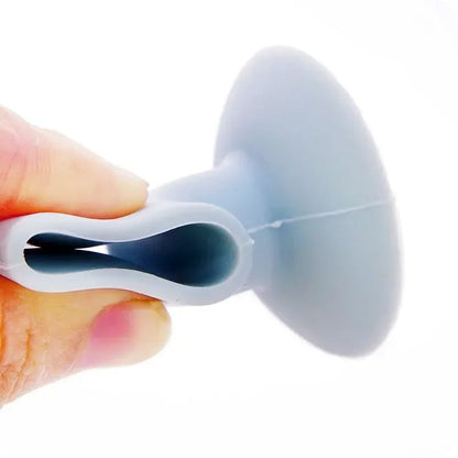 Silicone Door Handle Lock Protector  AntiCollision Suction Cup Wall Silencer Pad 2