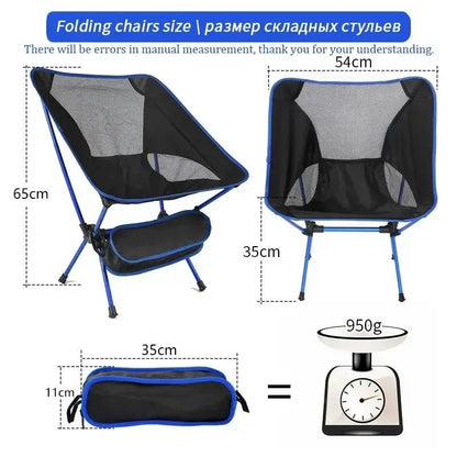 Outdoor Portable Folding Chair – Lightweight Beach, BBQ, Travel & Hiking Seat for Easy Carry Convenience