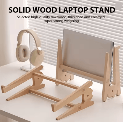 WoodRise Vertical Laptop Stand