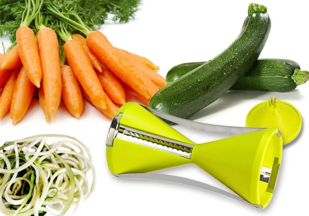 Vegetable Spiralizer  Julienne Peeler Bundle  Stainless Steel Spiral Slicer  Julienne Cutter For Fr 3