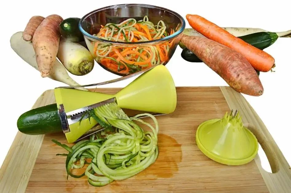 Vegetable Spiralizer  Julienne Peeler Bundle  Stainless Steel Spiral Slicer  Julienne Cutter For Fr 4