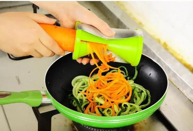 Vegetable Spiralizer  Julienne Peeler Bundle  Stainless Steel Spiral Slicer  Julienne Cutter For Fr 6