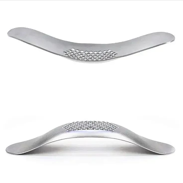 Stainless Steel Garlic Press Crusher  Manual Garlic Mincer For Cooking Fruit  Vegetable Chopping 9