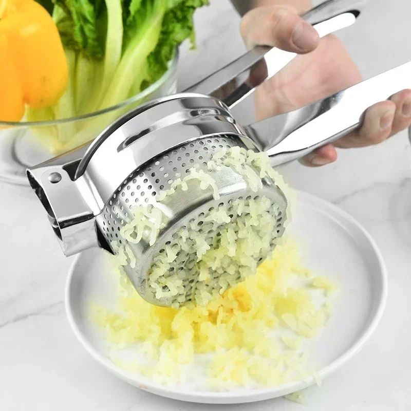 Stainless Steel Potato Ricer  Masher Press  Fruit  Vegetable Puree Squeezer For Smooth Mash And Jui 4