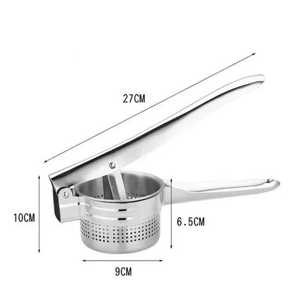 Stainless Steel Potato Ricer  Masher Press  Fruit  Vegetable Puree Squeezer For Smooth Mash And Jui 8