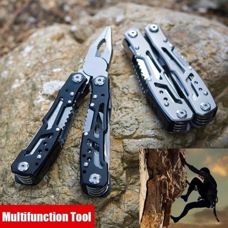 15in1 MultiTool Folding Pliers  Creative Outdoor Camping Survival Tool With Nylon Carry Bag 2