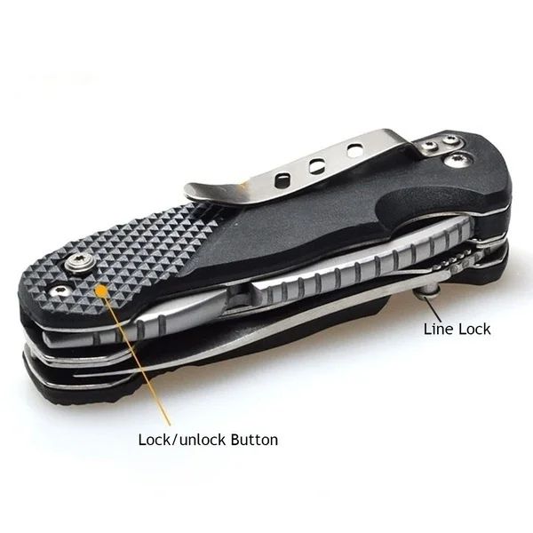 15in1 MultiTool Folding Pliers  Creative Outdoor Camping Survival Tool With Nylon Carry Bag 7