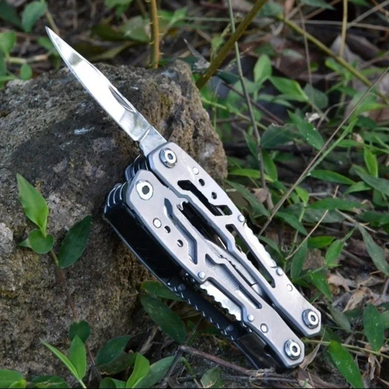 15in1 MultiTool Folding Pliers  Creative Outdoor Camping Survival Tool With Nylon Carry Bag 15