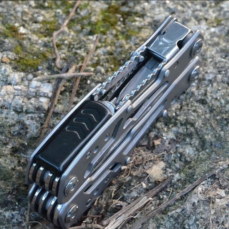 15in1 MultiTool Folding Pliers  Creative Outdoor Camping Survival Tool With Nylon Carry Bag 16