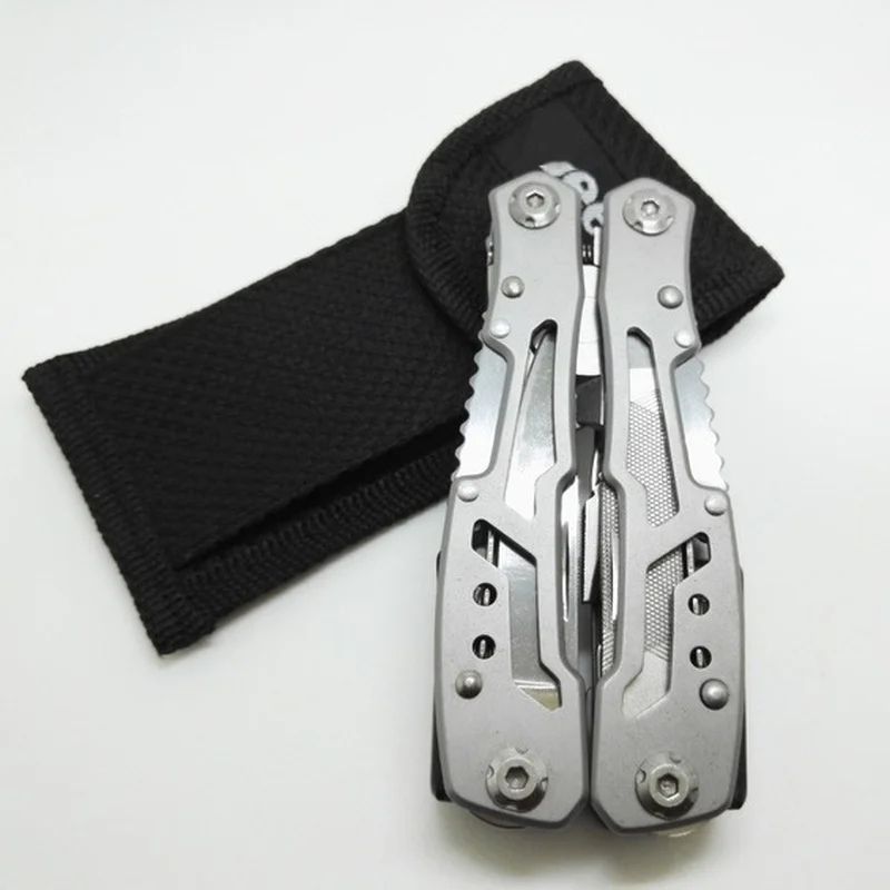 15in1 MultiTool Folding Pliers  Creative Outdoor Camping Survival Tool With Nylon Carry Bag 13