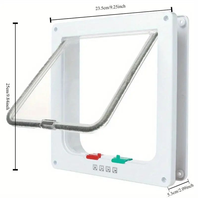 TwoWay Pet Door Hole  Safe Entry  Exit Flap For Cats And Small Dogs Practical Indoor Pet Access Doo 5