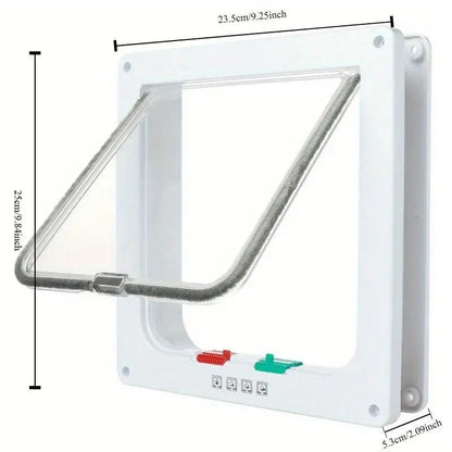 TwoWay Pet Door Hole  Safe Entry  Exit Flap For Cats And Small Dogs Practical Indoor Pet Access Doo 5