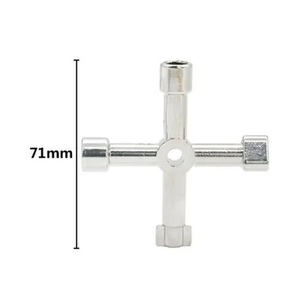 4in1 Multifunction Utility Switch Wrench  Universal Square  Triangle Key For Electricians Plumbers  4