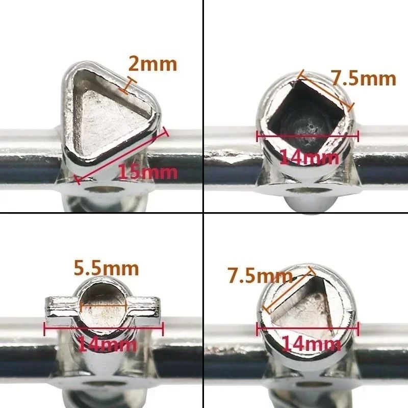 4in1 Multifunction Utility Switch Wrench  Universal Square  Triangle Key For Electricians Plumbers  5