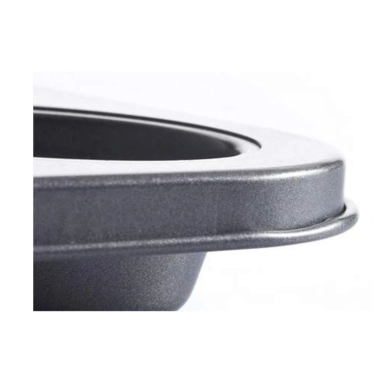 Square NonStick Cupcake  Muffin Baking Pan  HeavyDuty Carbon Steel Tray 6 Or 12Cup 3