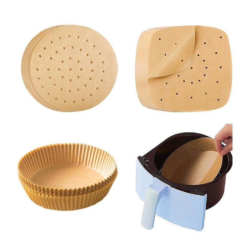 Air Fryer Disposable Parchment Liners – Non-Stick, Oil-Proof Cooking Sheets for Cleaner, Faster Meals