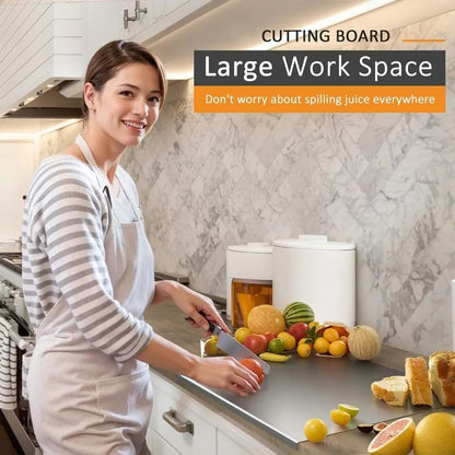 Stainless Steel Kitchen Cutting Board Pro  Hygienic Durable  NonSlip Food Prep Surface 4