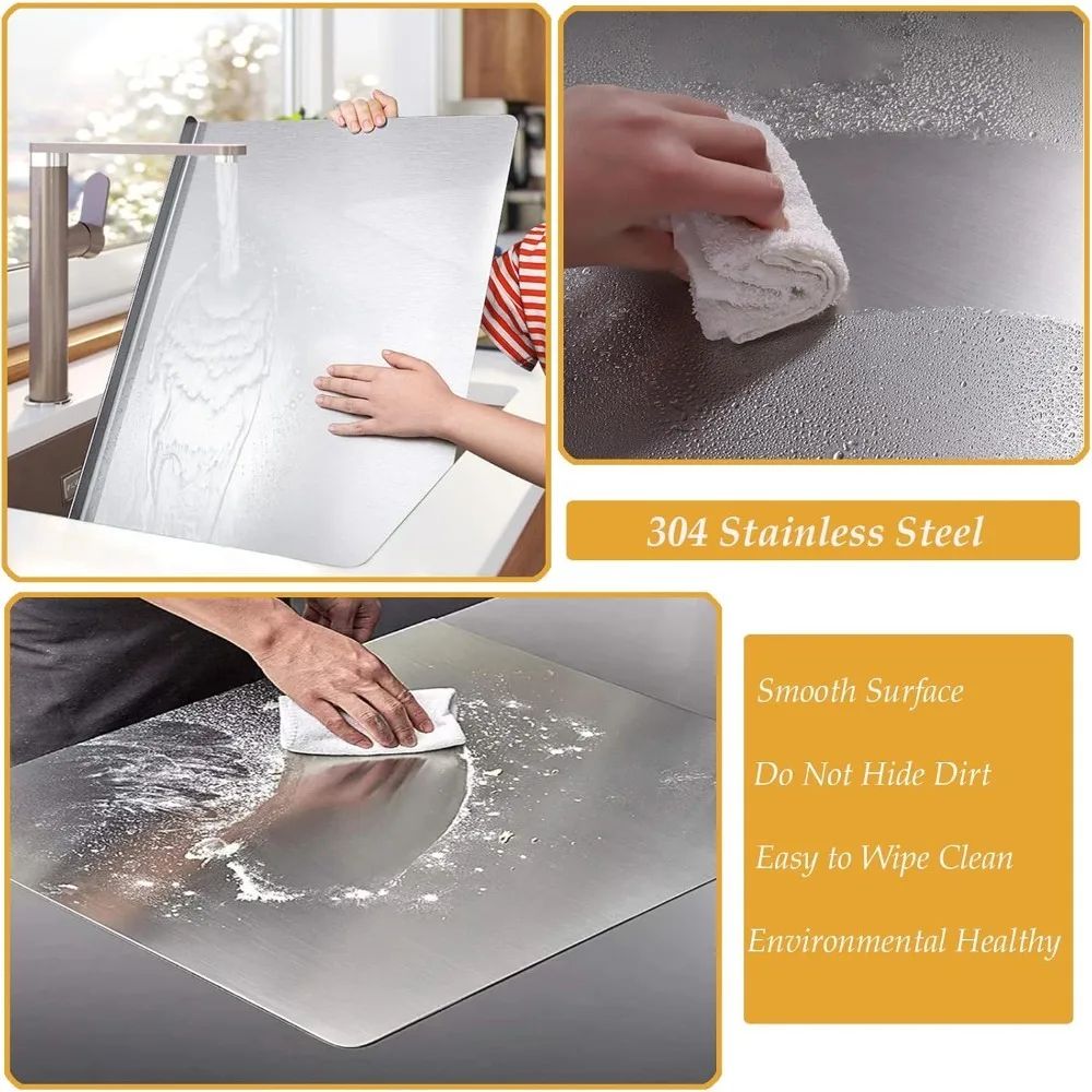 Stainless Steel Kitchen Cutting Board Pro  Hygienic Durable  NonSlip Food Prep Surface 5