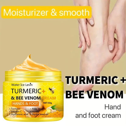 Turmeric Bee Venom Moisturizing Foot And Hand Repair Cream For Dry Cracked Skin 50g 4